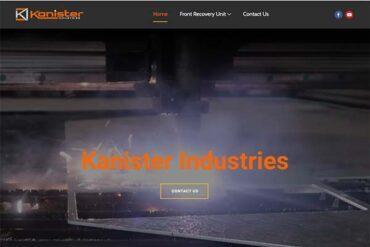 Kanister Industries Website Homepage