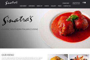 Sinatra's Buffalo Website Homepage