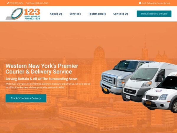 123 Delivery Services Website