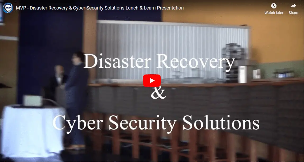 Disaster Recovery & Cyber Security Solutions Lunch & Learn Presentation