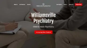 Williamsville Psychiatry Website Homepage